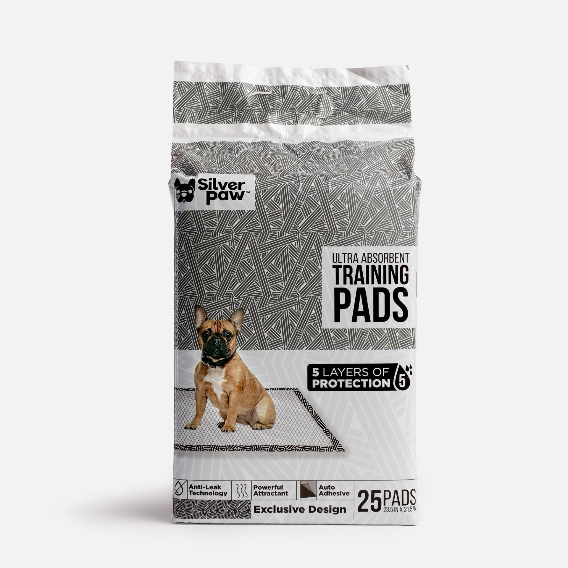 Printed Dog Training Pads - B&W